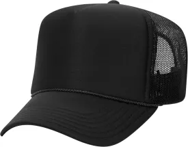 Joe's USA OTTO 39-165 Foam Trucker Hats - Customizable 5-Panel High Crown Mesh Back Caps for DIY, Bulk, and Wholesale