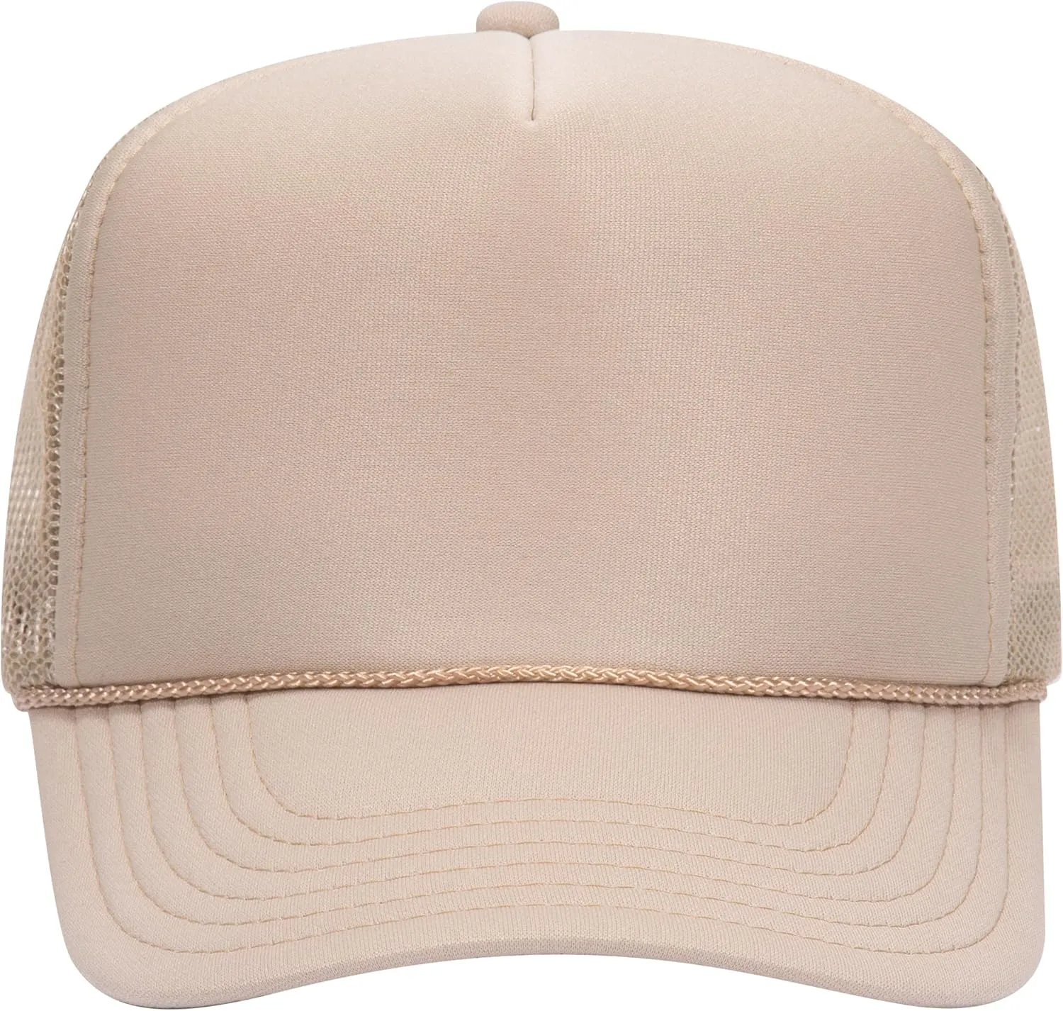Joe's USA OTTO 39-165 Foam Trucker Hats - Customizable 5-Panel High Crown Mesh Back Caps for DIY, Bulk, and Wholesale