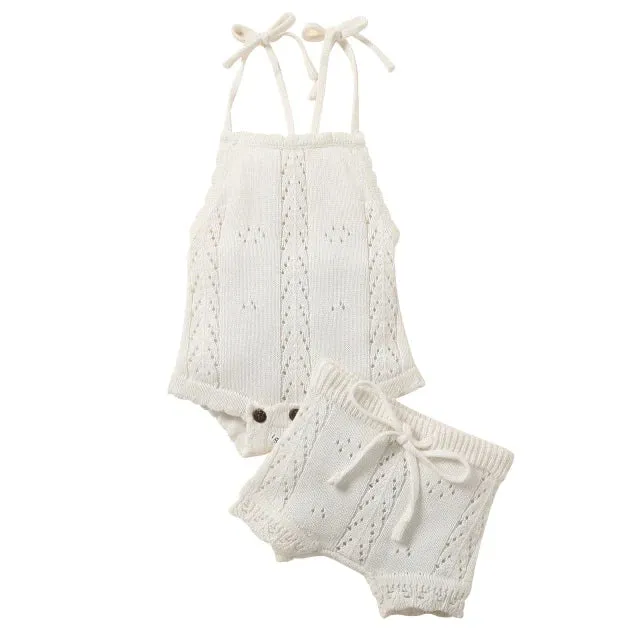 Knitted baby outfit