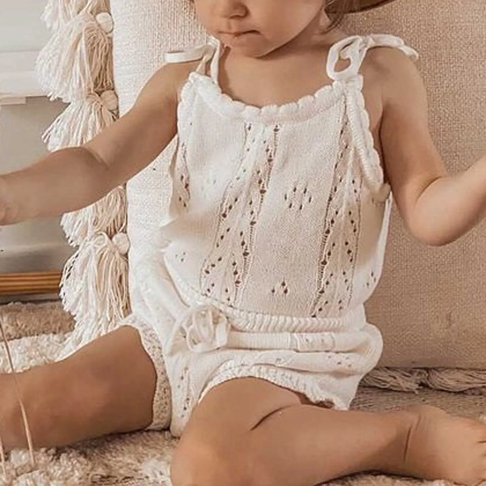 Knitted baby outfit