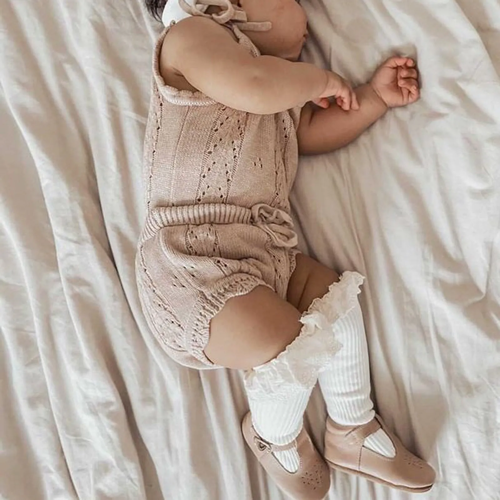 Knitted baby outfit