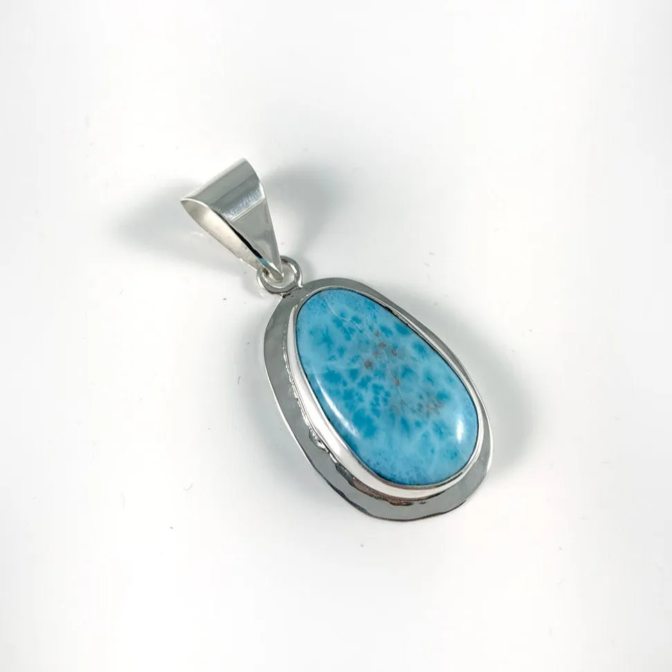 Larimar & Sterling Silver Pendant