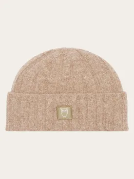 Low wool 5x4 rib beanie - RWS - Kelp melange