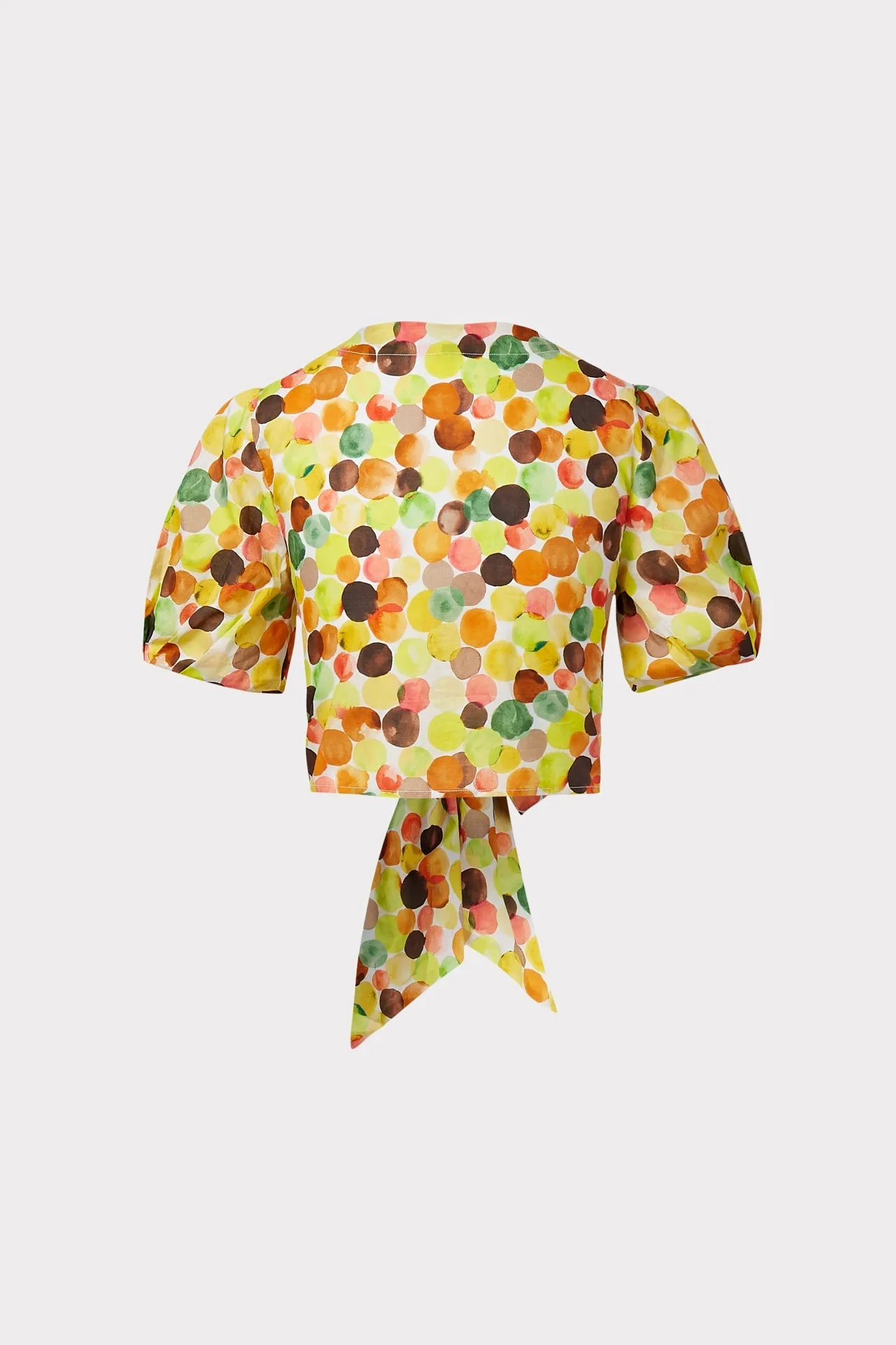 Marilyn Watercolor Bubble Poplin Top