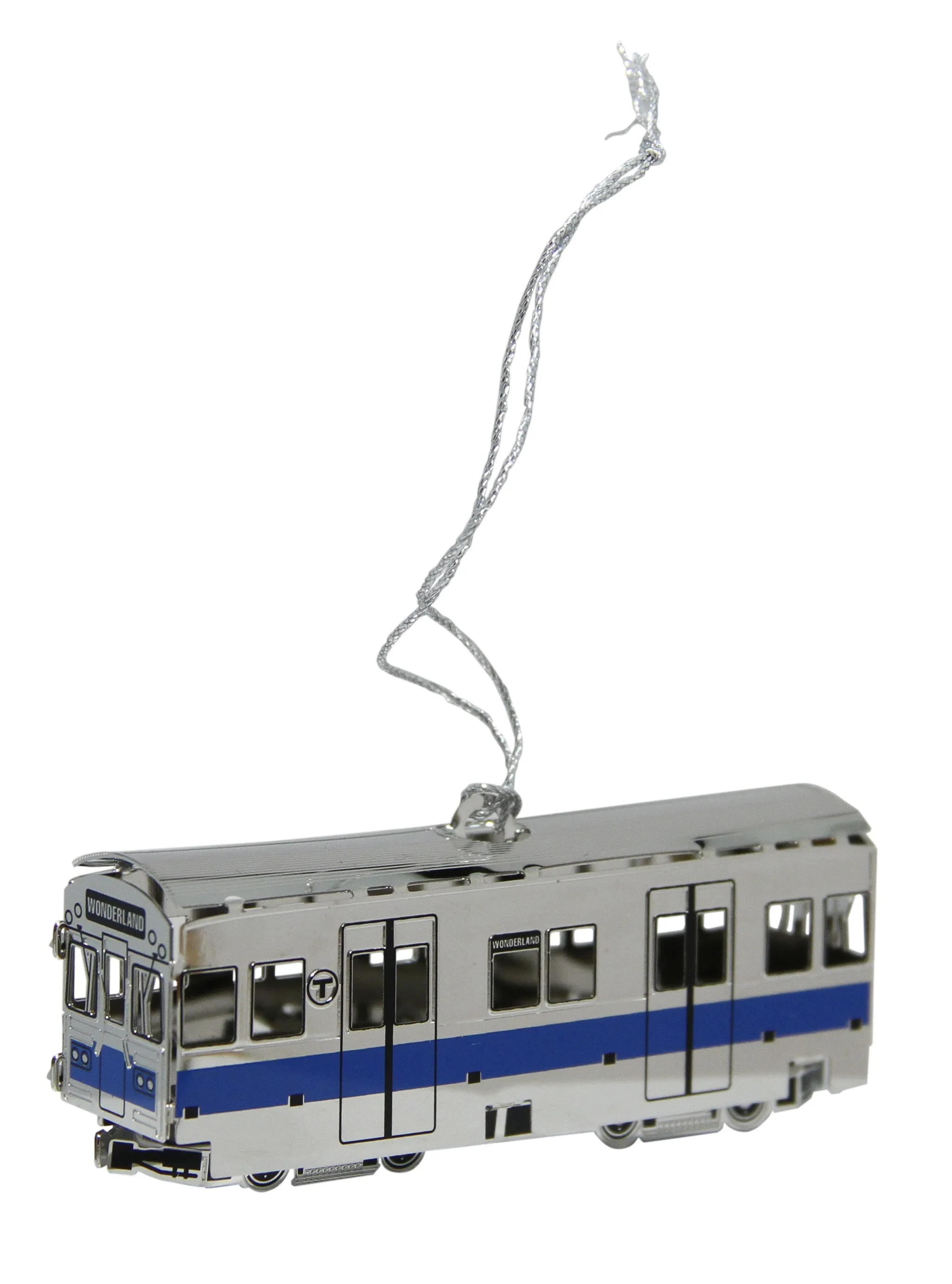 MBTA Blue Line Subway Car Ornament