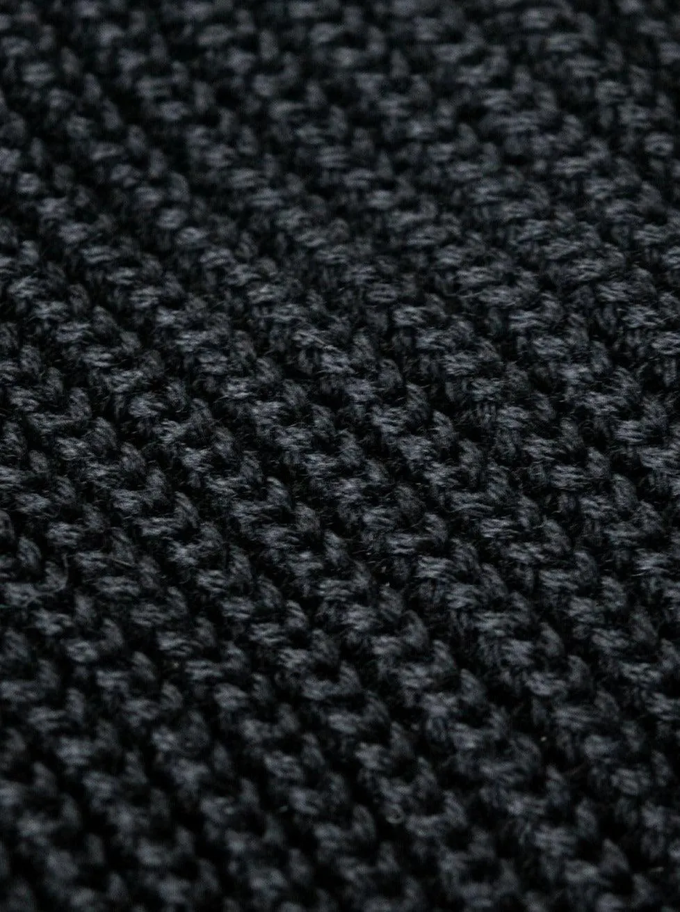 Merino Wool blend Beanie - Black