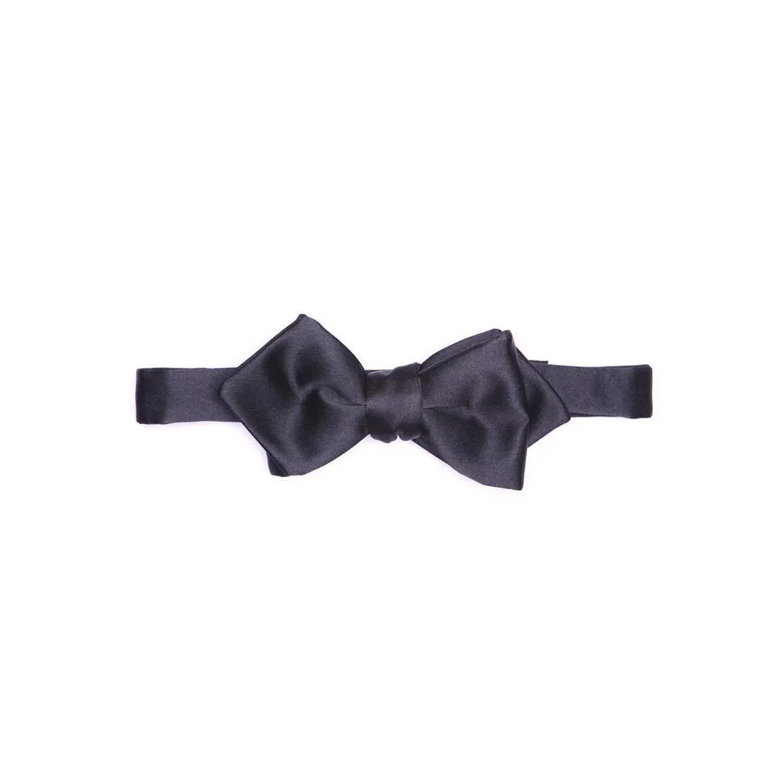 Midnight Blue Diamond Tip Self-Tie Bow Tie