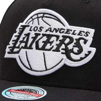 MITCHELL & NESS REDLINE SNAPBACK LOS ANGELES LAKERS - BLACK / WHITE