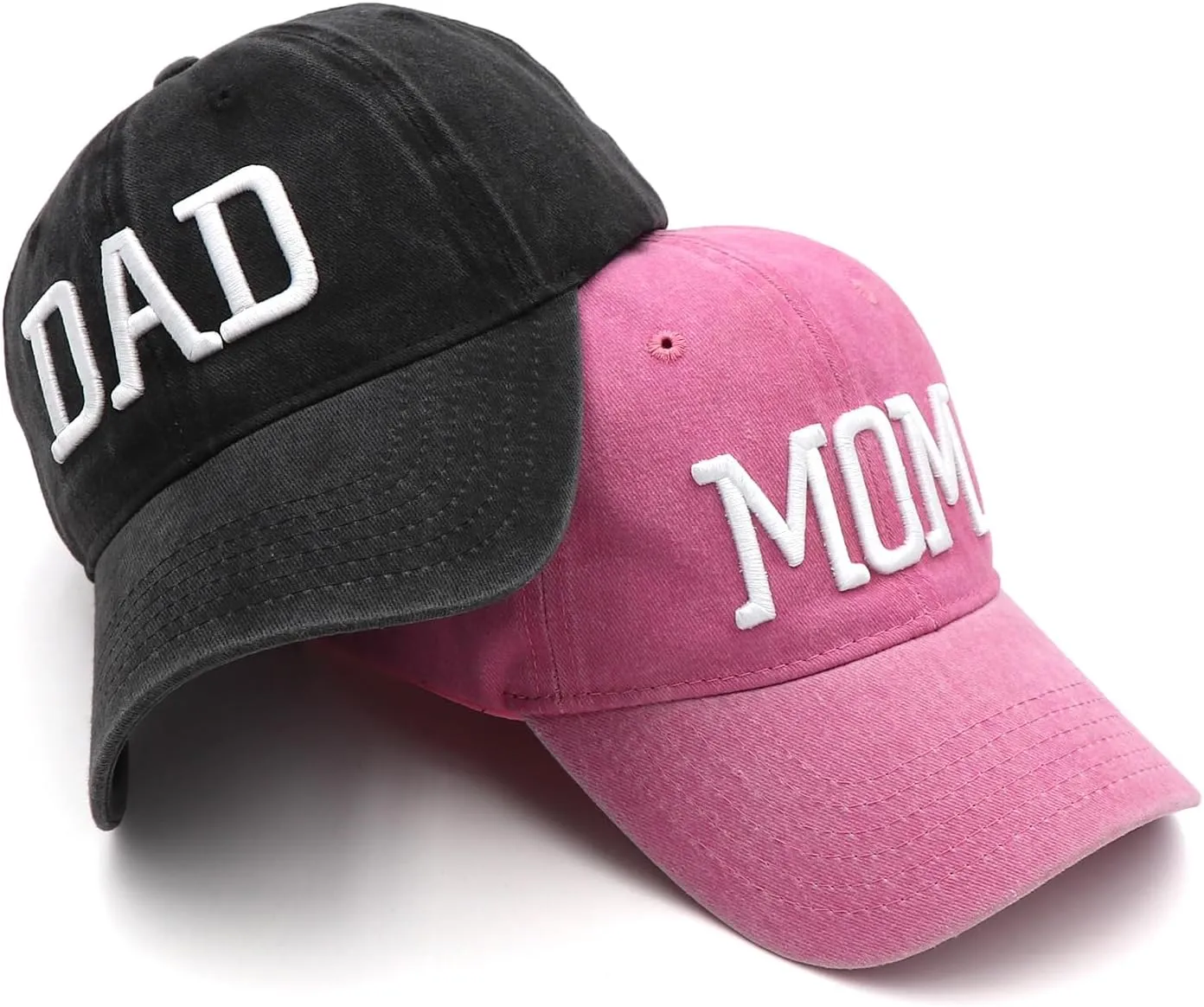 Mom and Dad Hats New Mom Gifts Embroidered Hats for Men Women Adjustable Baseball Cap New Parents Gifts for Couples
