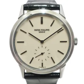 Patek Philippe Calatrava 3718A 150th Anniversary Japan Limited 500 Pieces SS Leather Ivory Manual Winding Men's Watch Man