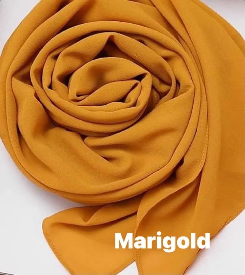 Premium Solid Chiffon Shawls