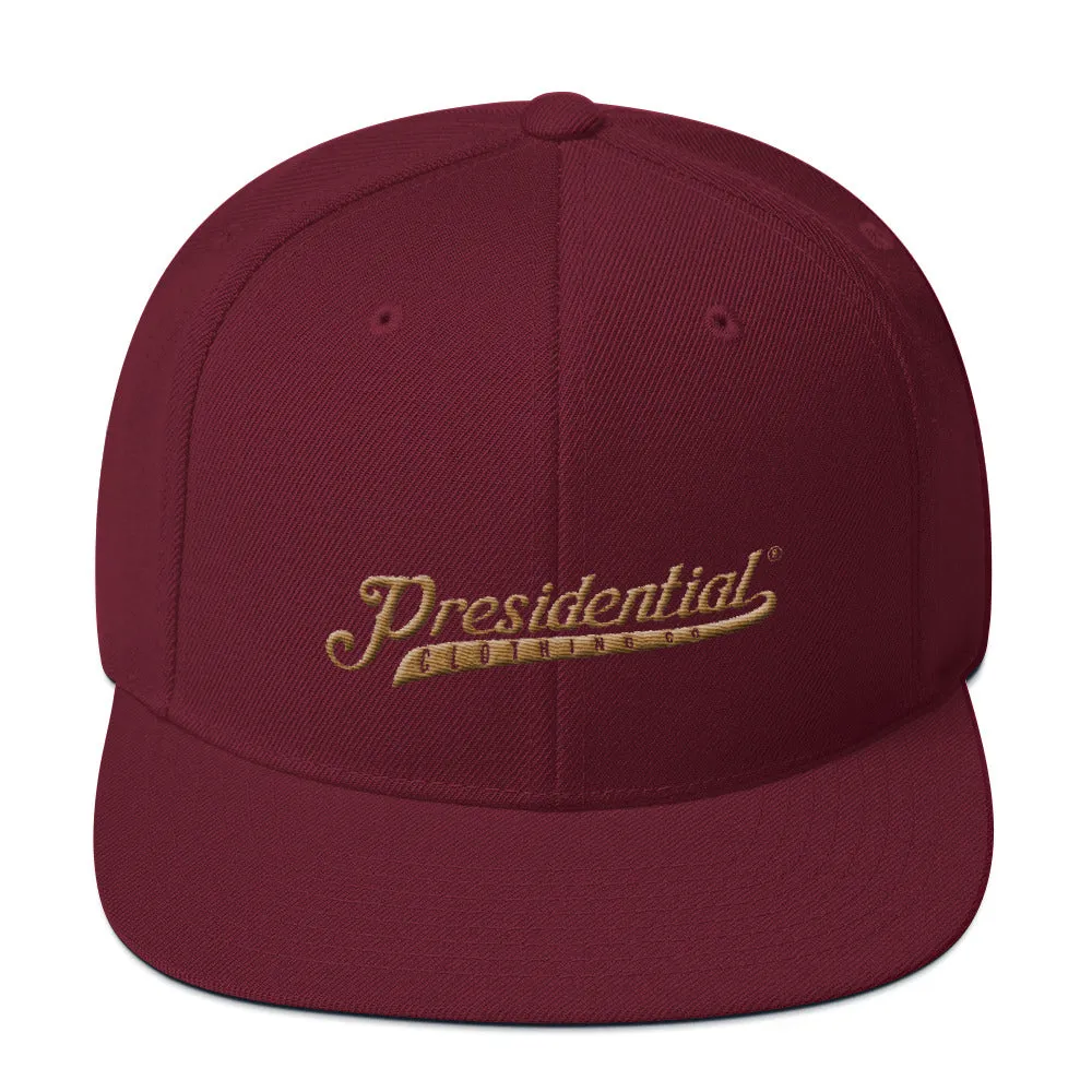 Presidential® Clothing Co P On Back | Snapback Hat