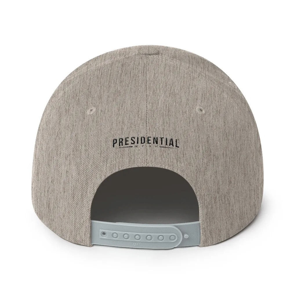 Presidential P LOGO Black Snapback Hat