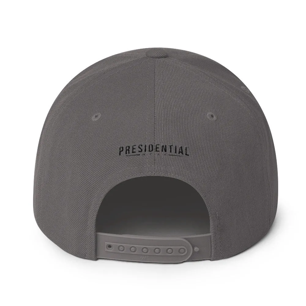 Presidential P LOGO Black Snapback Hat