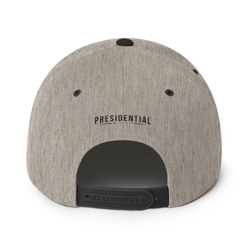 Presidential P LOGO Black Snapback Hat