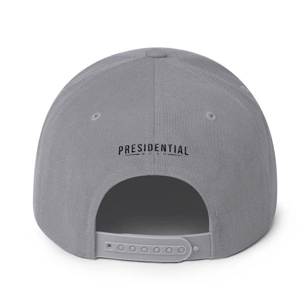 Presidential P LOGO Black Snapback Hat