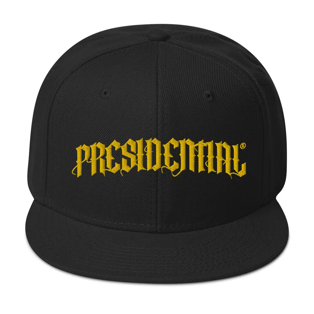 Presidential®  Snapback Hat Presidential Gold Logo