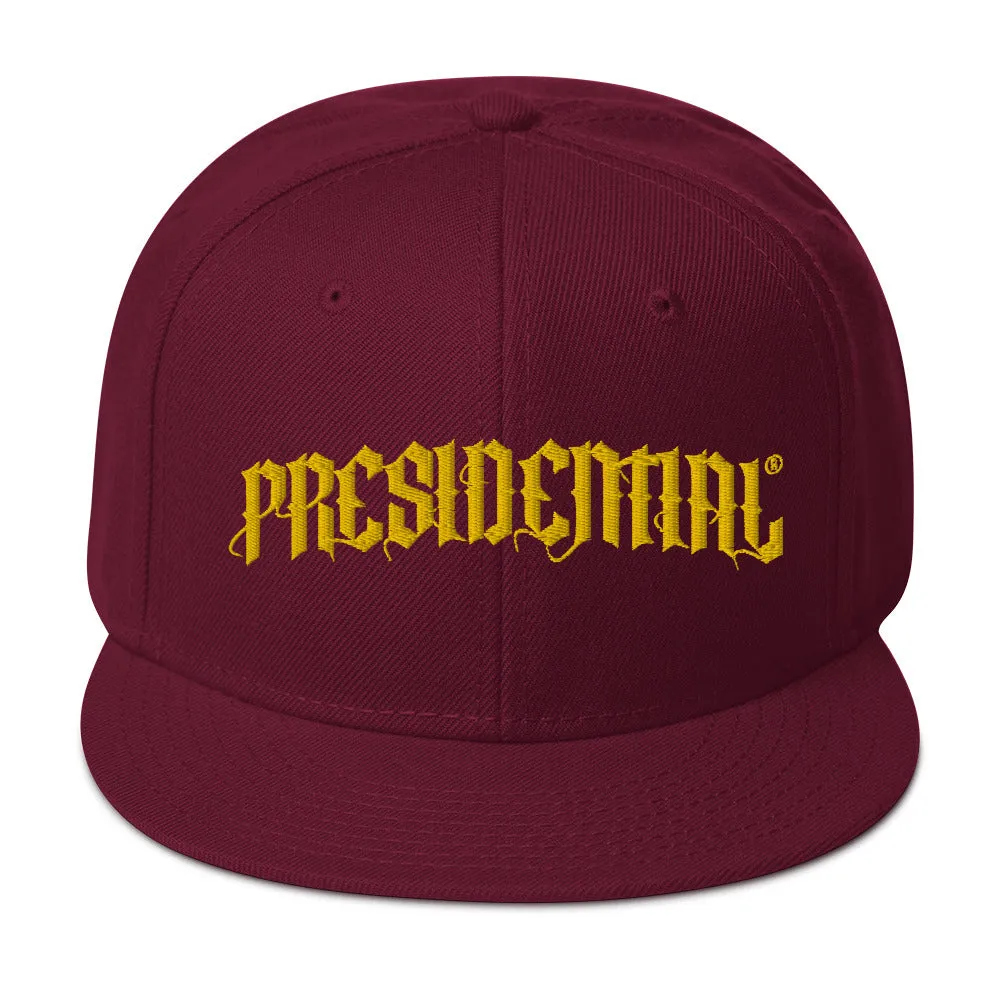 Presidential®  Snapback Hat Presidential Gold Logo