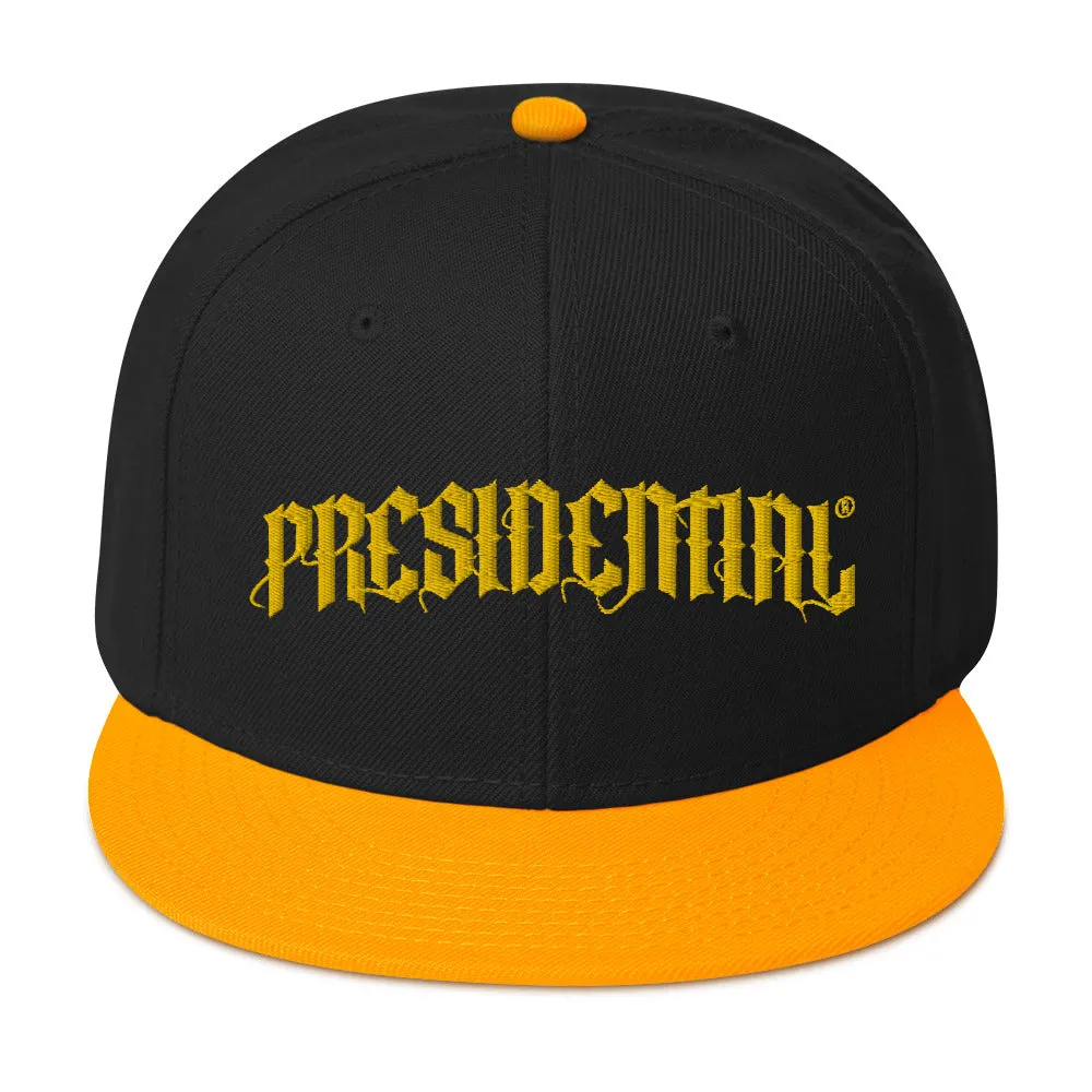 Presidential®  Snapback Hat Presidential Gold Logo