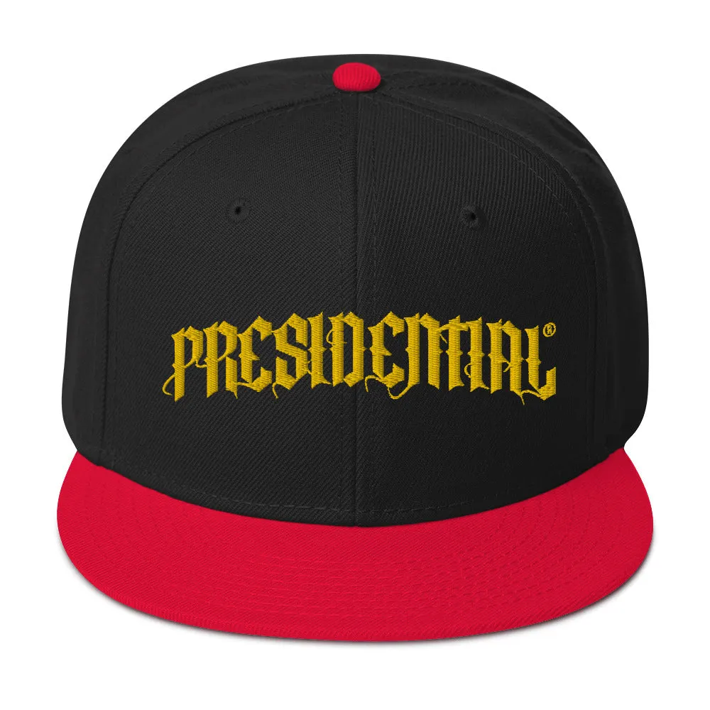 Presidential®  Snapback Hat Presidential Gold Logo