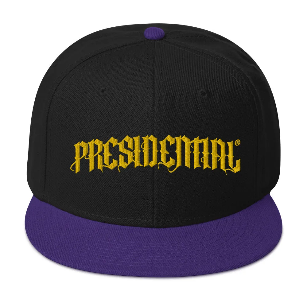 Presidential®  Snapback Hat Presidential Gold Logo