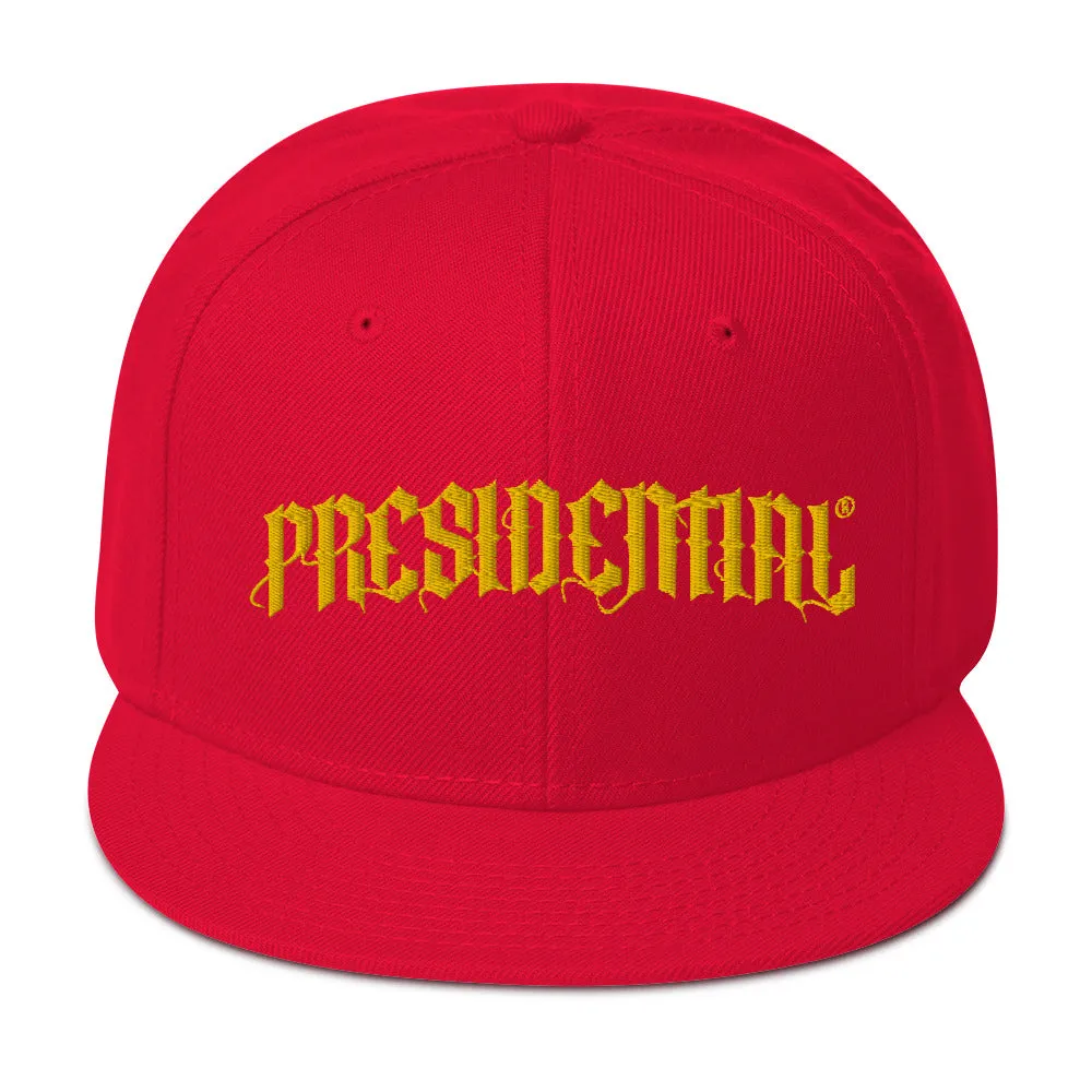 Presidential®  Snapback Hat Presidential Gold Logo