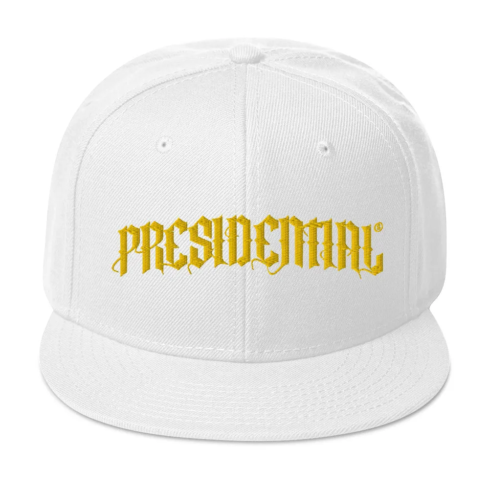 Presidential®  Snapback Hat Presidential Gold Logo