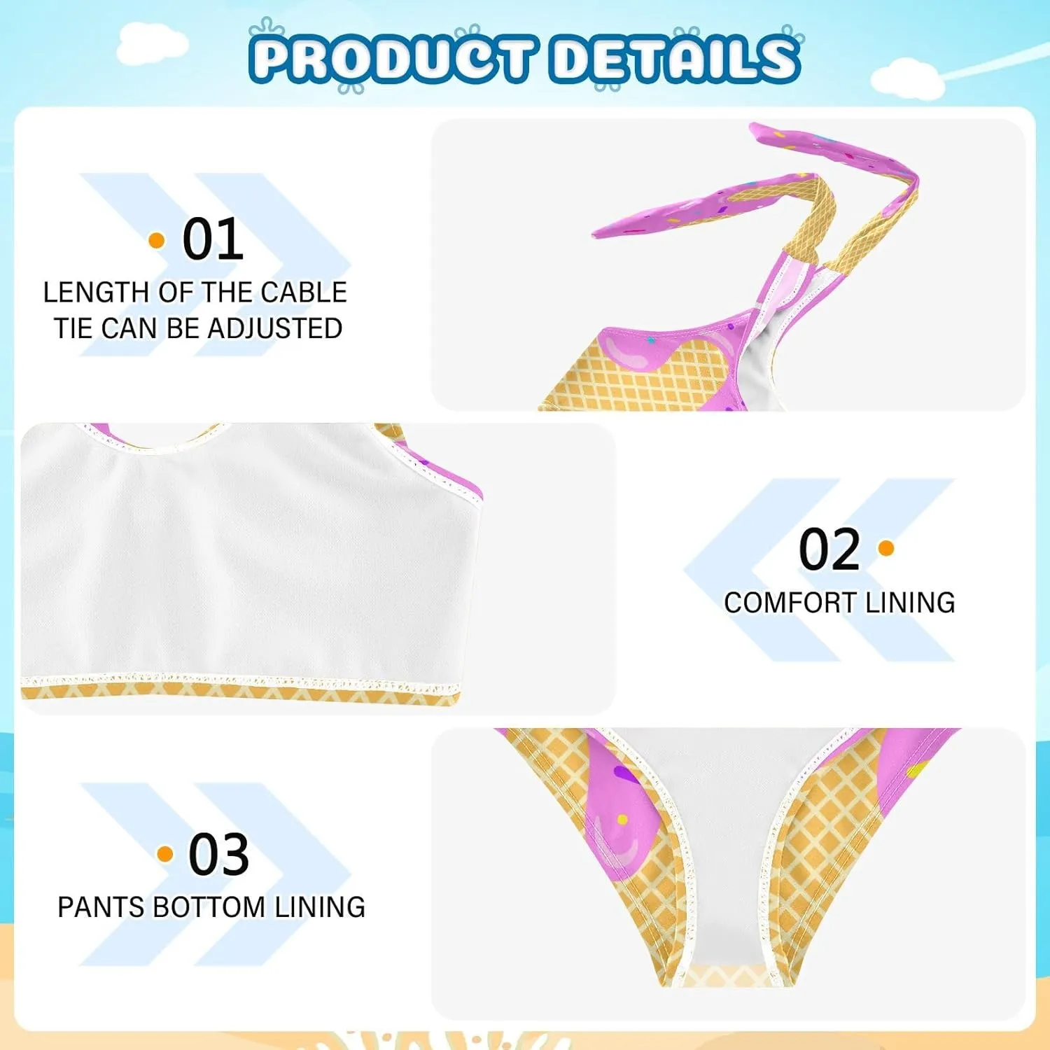 QUGRL Girls Swimsuit Two Piece Swimwear Bathing Suit for Girls Tankini Bikini Set Size 3-12T