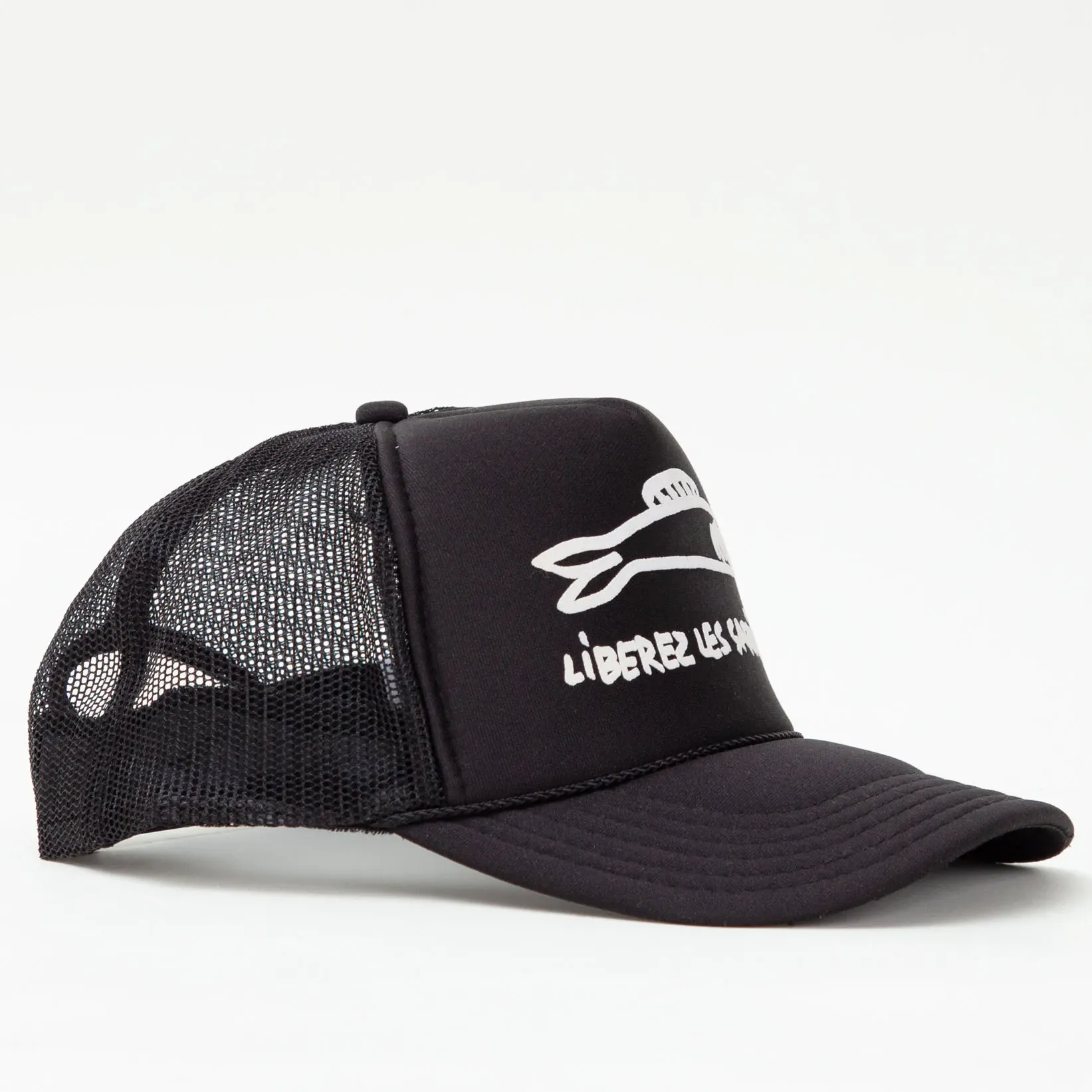 "Liberez Les Sardines" Trucker Hat (Black)