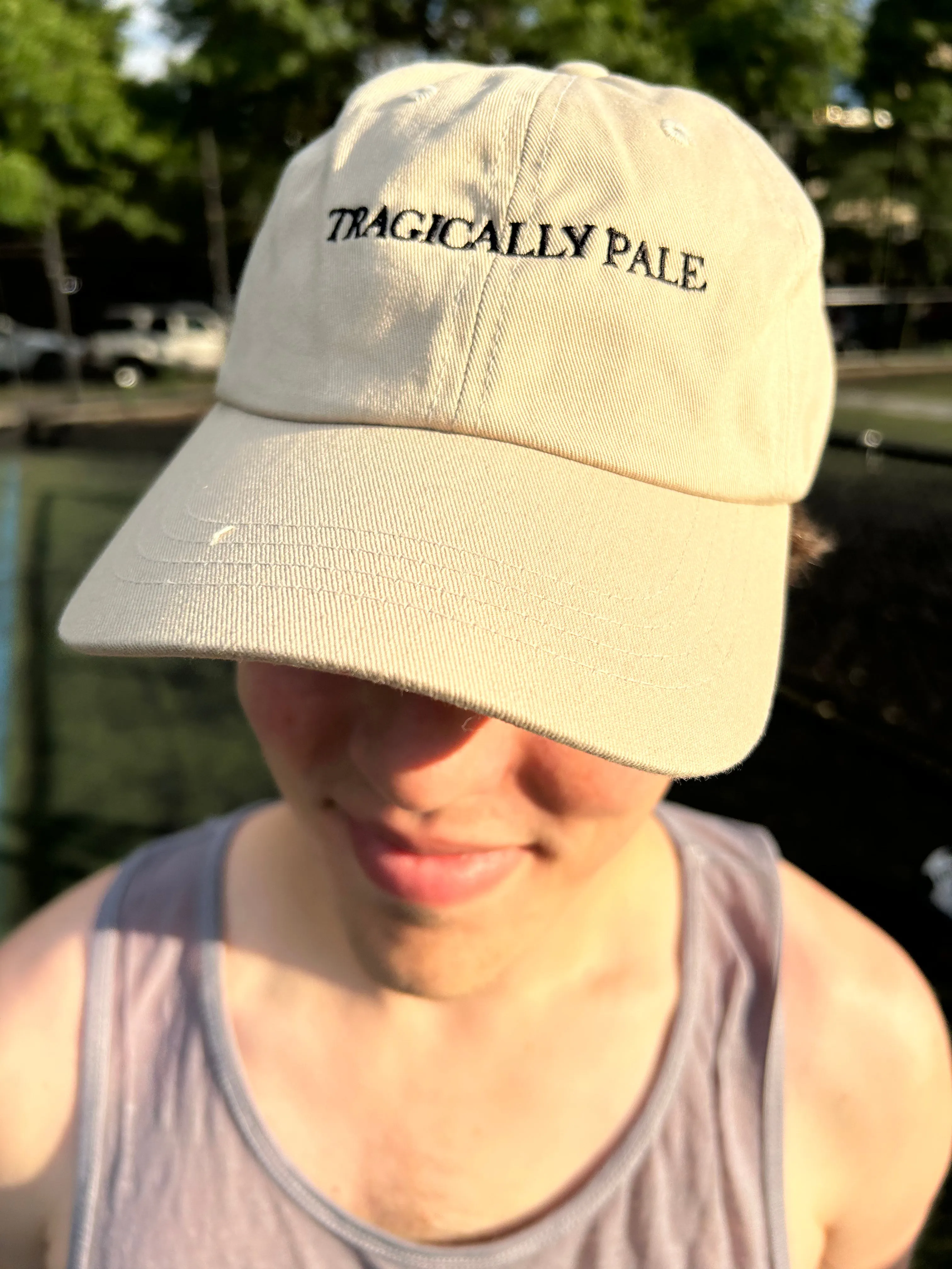 "Tragically Pale" Dad Hat