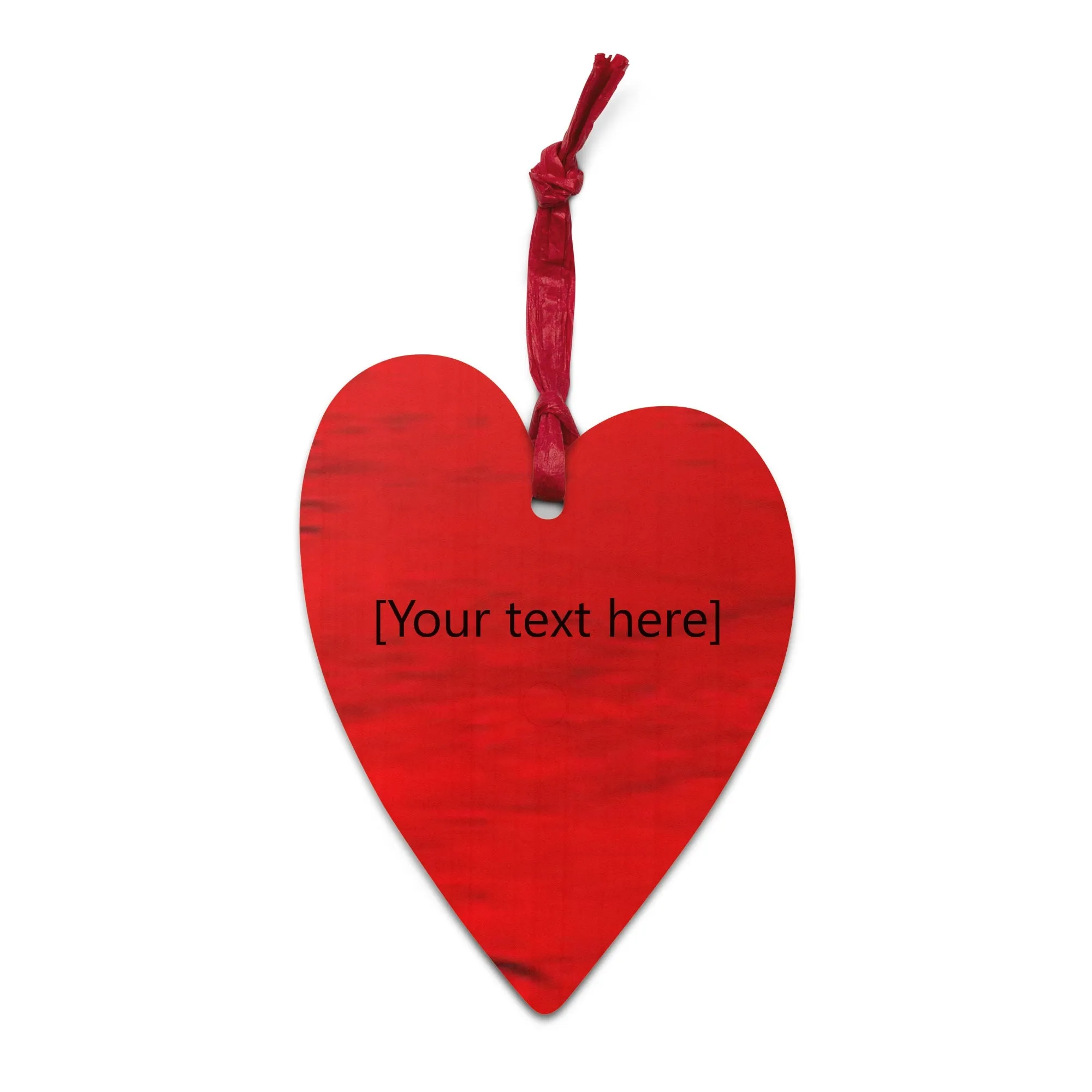 Red Wooden ornament Blanks - Personalized