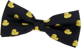 Retreez Classic Rubber Duck Woven Pre-tied Bow Tie (4.5")