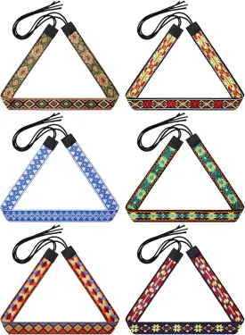 Riceshoot 6 Pcs Cowboy Hat Bands Western Hat Belts Rodeo American Ethnic Hatband Southwestern Accessories for Men Women