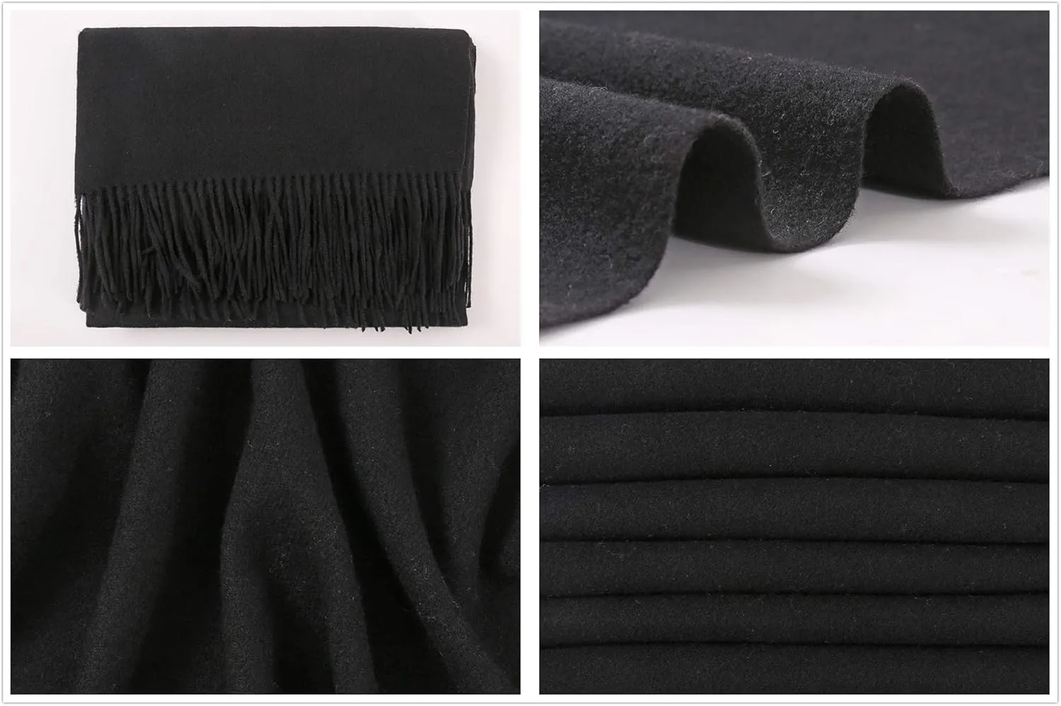 RIIQIICHY Winter Scarfs for Women Pashmina Shawls Wraps for Evening Dresses Large Warm Soft Scarves