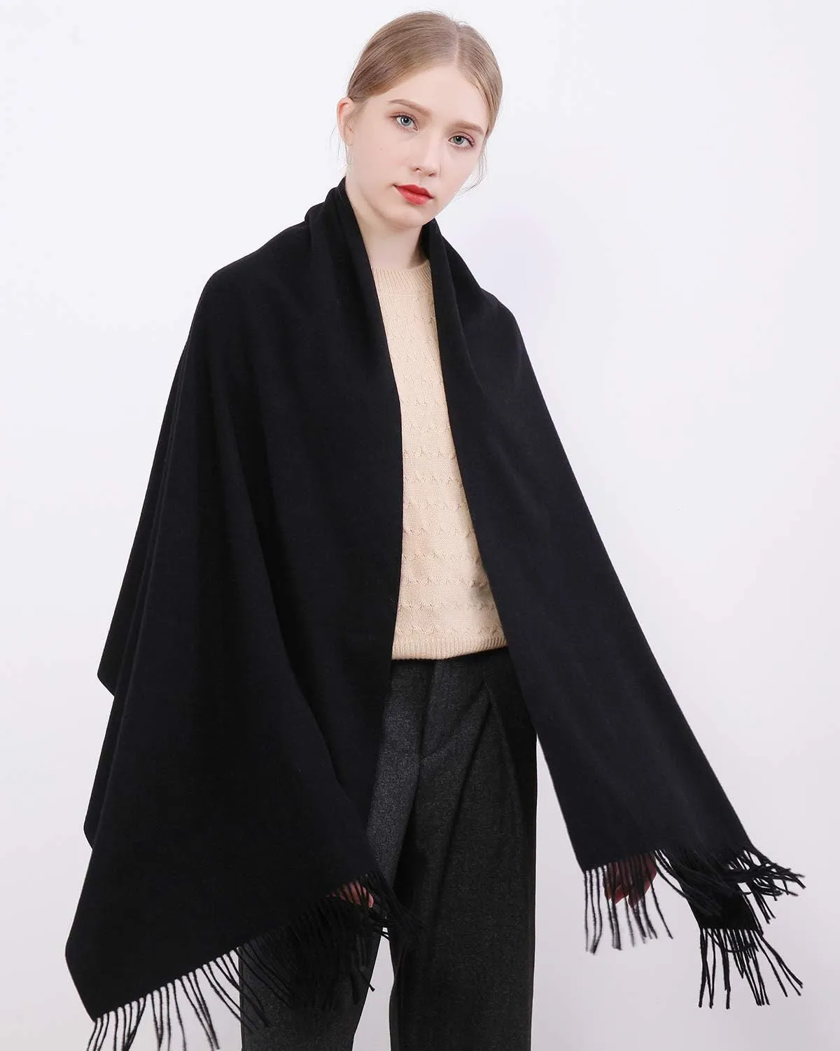 RIIQIICHY Winter Scarfs for Women Pashmina Shawls Wraps for Evening Dresses Large Warm Soft Scarves