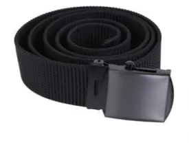 Rothco Nylon Web Belt - Black Webbing