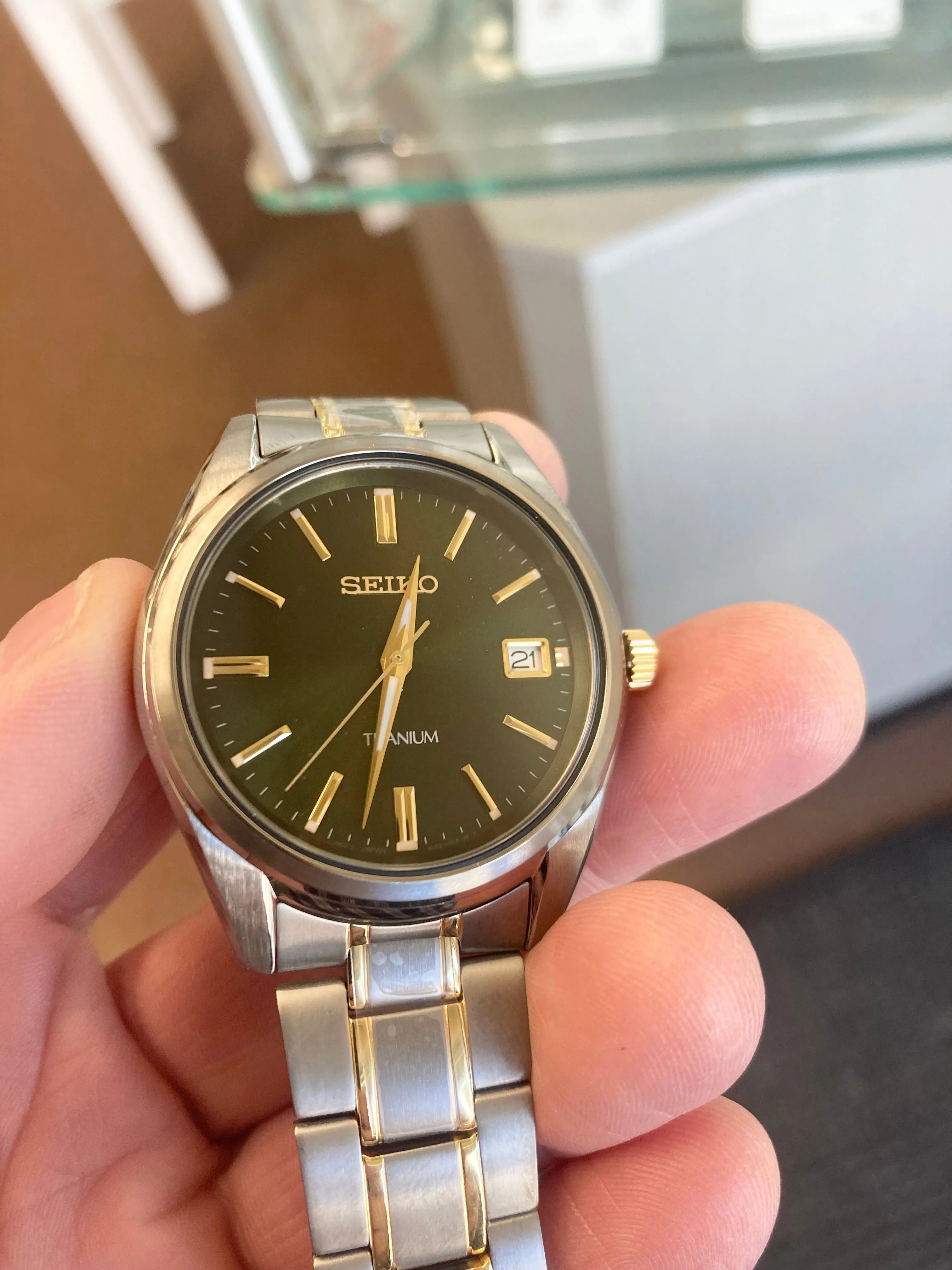 Seiko Men's Titanium Watch
