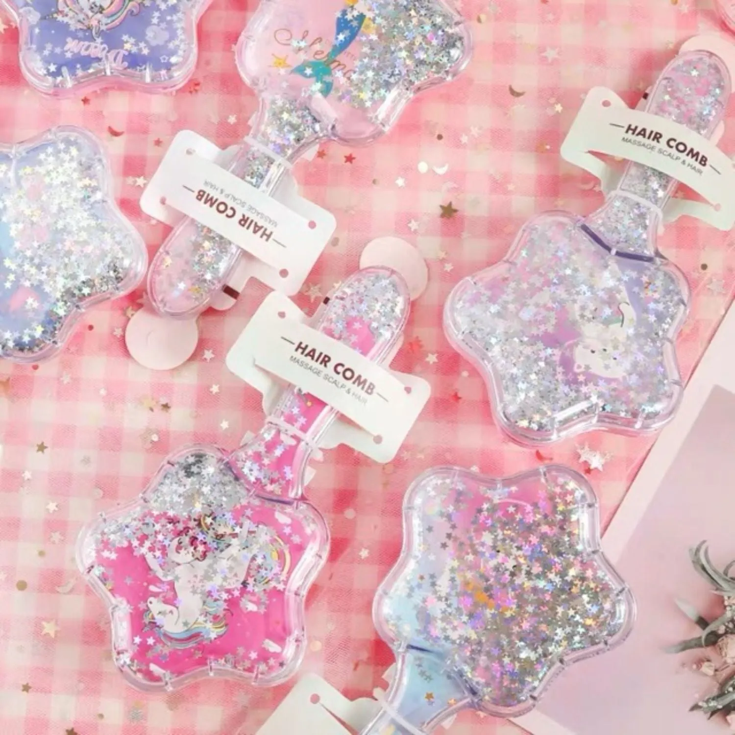 Shimmer Star Haircomb - Magical Unicorn