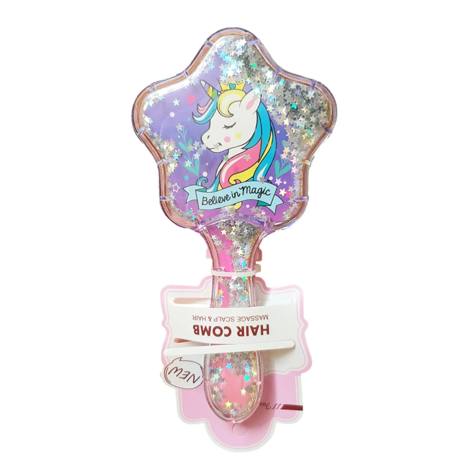 Shimmer Star Haircomb - Magical Unicorn