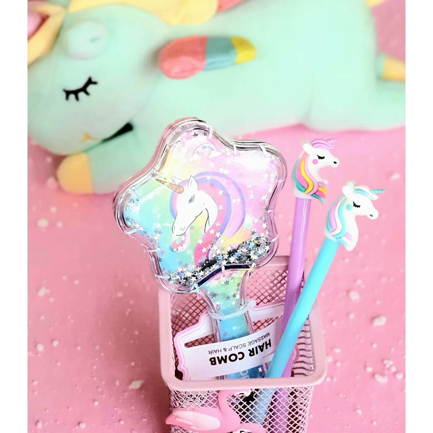 Shimmer Star Haircomb - Magical Unicorn