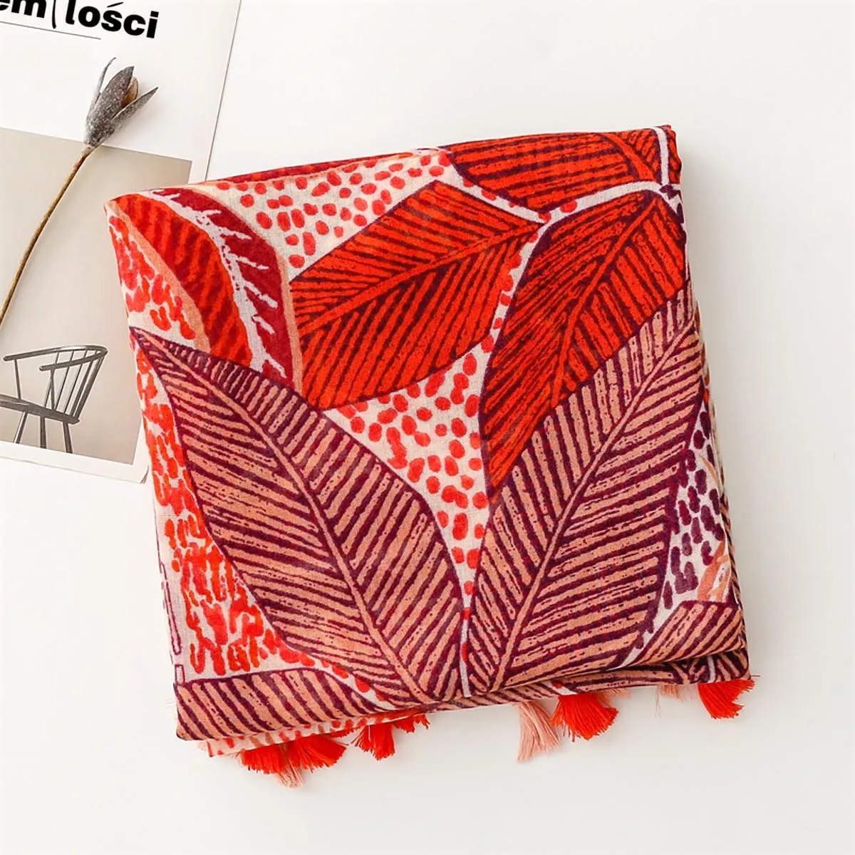 Soft Scarf for Women Girls Boho Large Lightweight Scarves Shawls Wraps for Four Seasons 70 x 35 inches