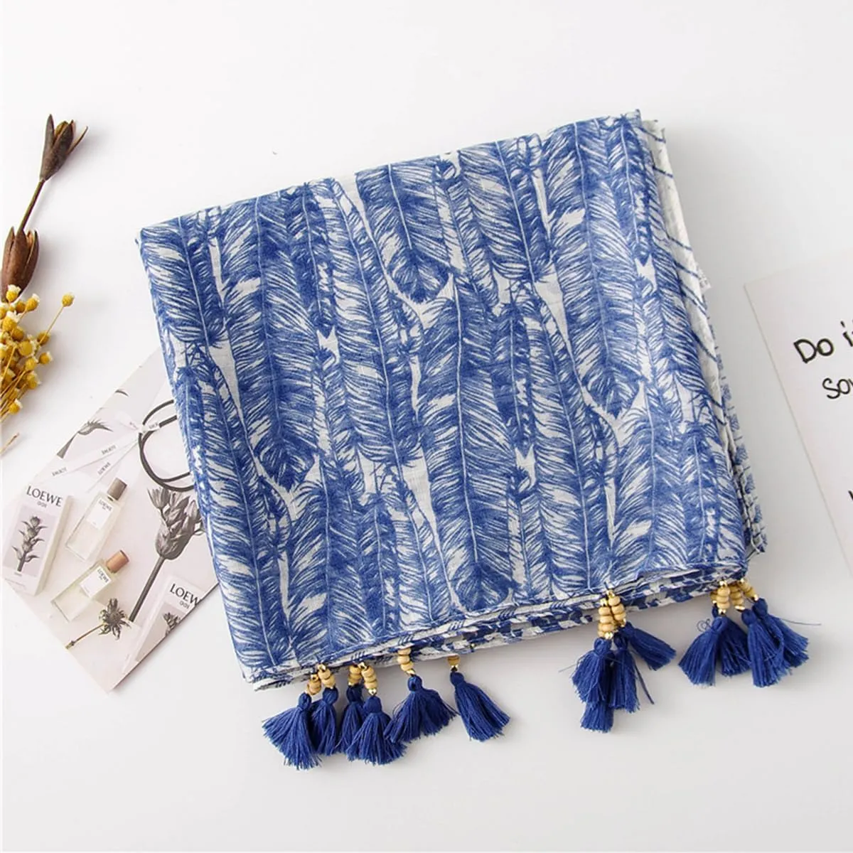 Soft Scarf for Women Girls Boho Large Lightweight Scarves Shawls Wraps for Four Seasons 70 x 35 inches