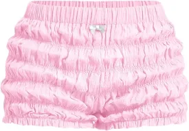 SOLY HUX Women's Ruffle Shorts Y2k Lace Lolita Bloomers Elastic Waist Frill Bottoms Micro Boyshorts