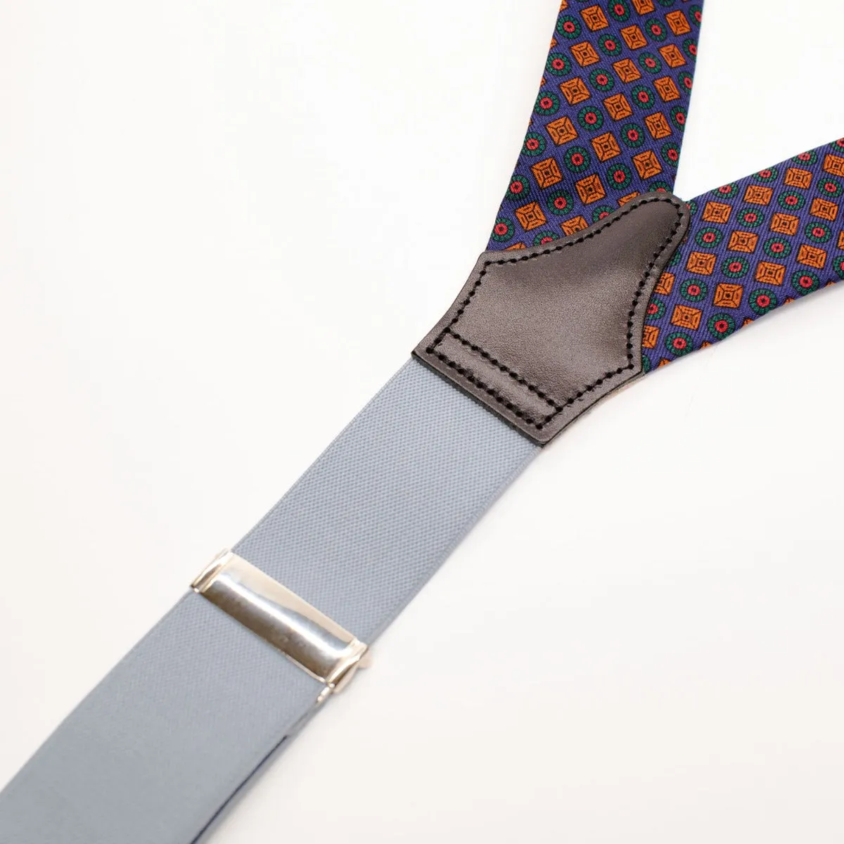 Sovereign Grade Navy-Red Striped Braces