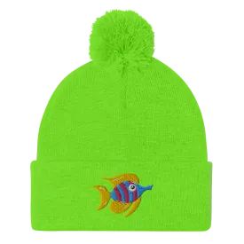 Tropical Fish Beanie with Pom-Pom (Adult)