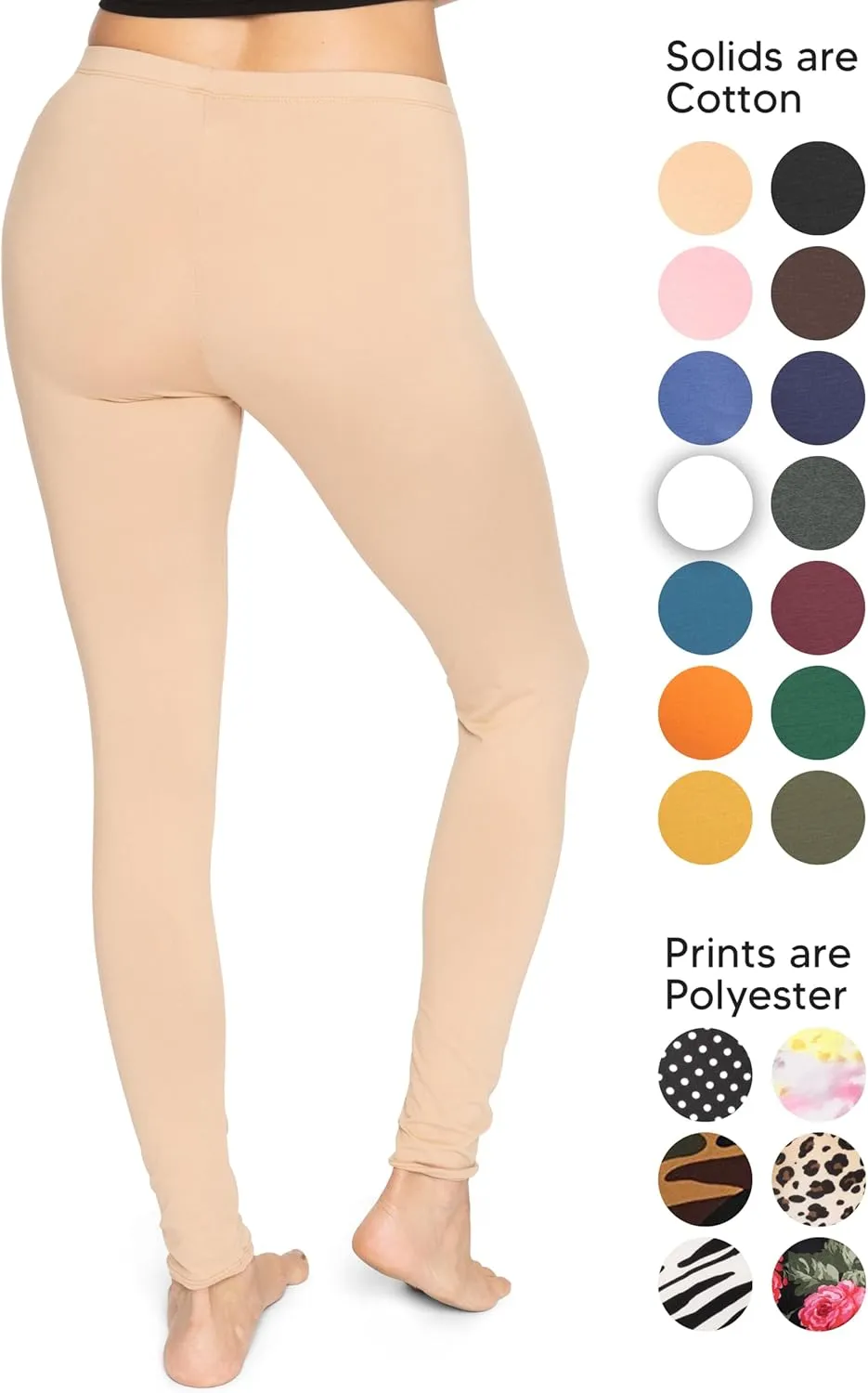 Women's and Plus Size Knee-Length and Ankle Length Leggings