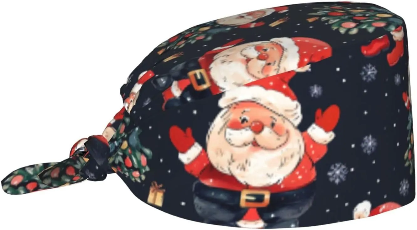Working Cap Hat with Sweatband Comfortable and Breathable Adjustable Headgear for Men Women Scrub Cap