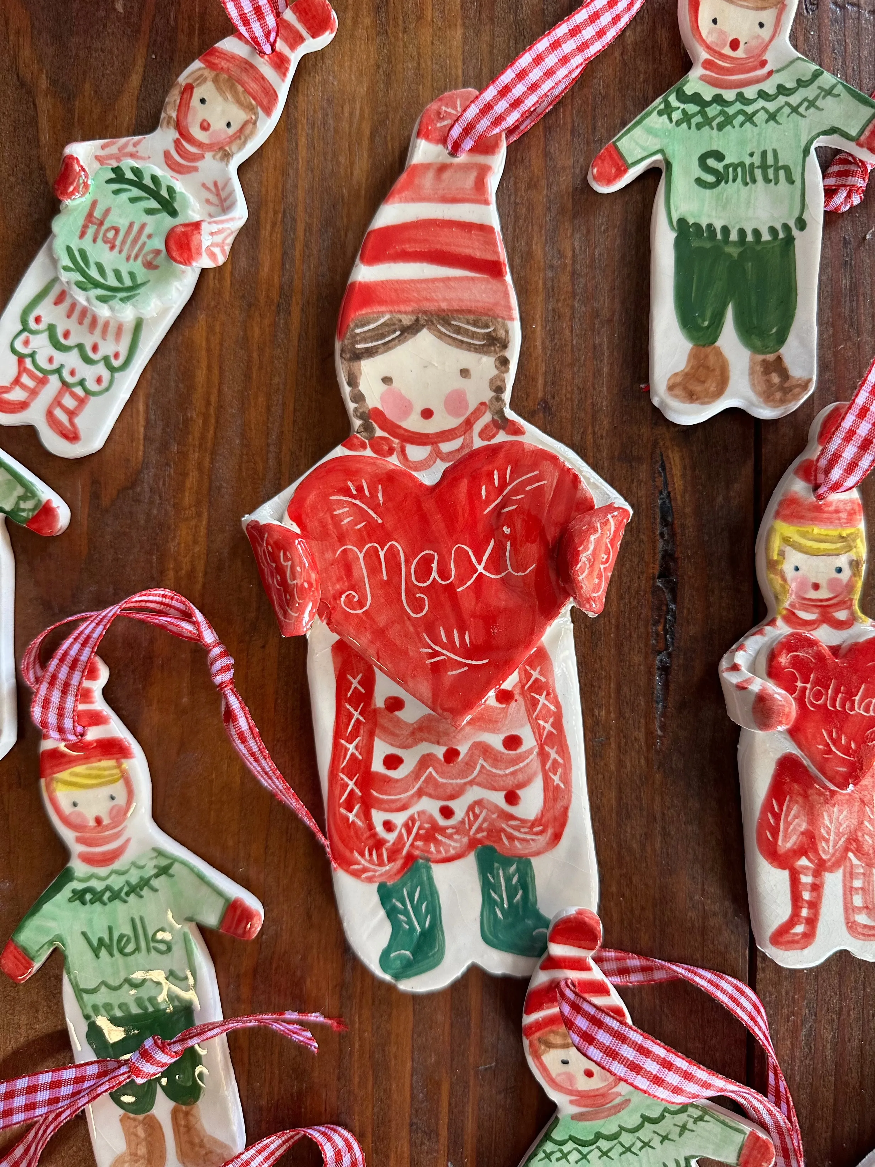 XL Christmas Ornament - Red Girl