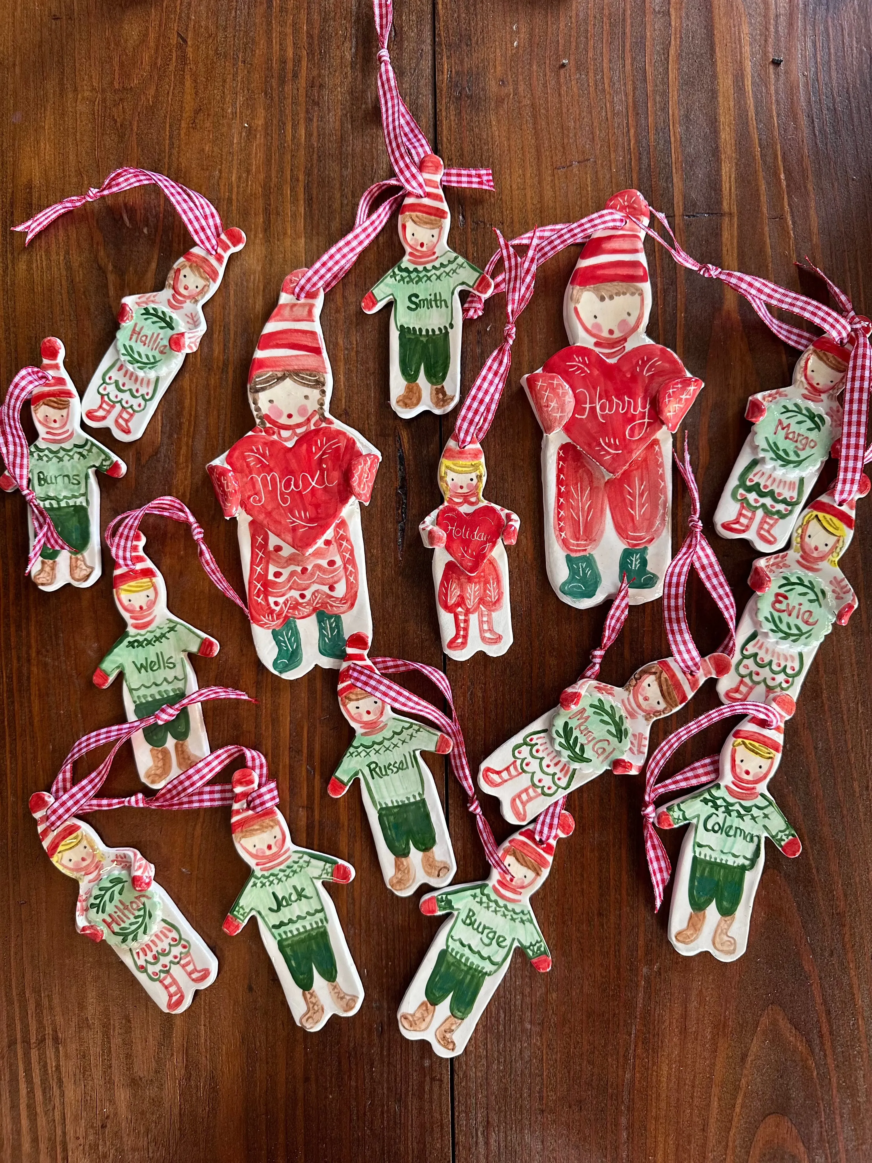 XL Christmas Ornament - Red Girl