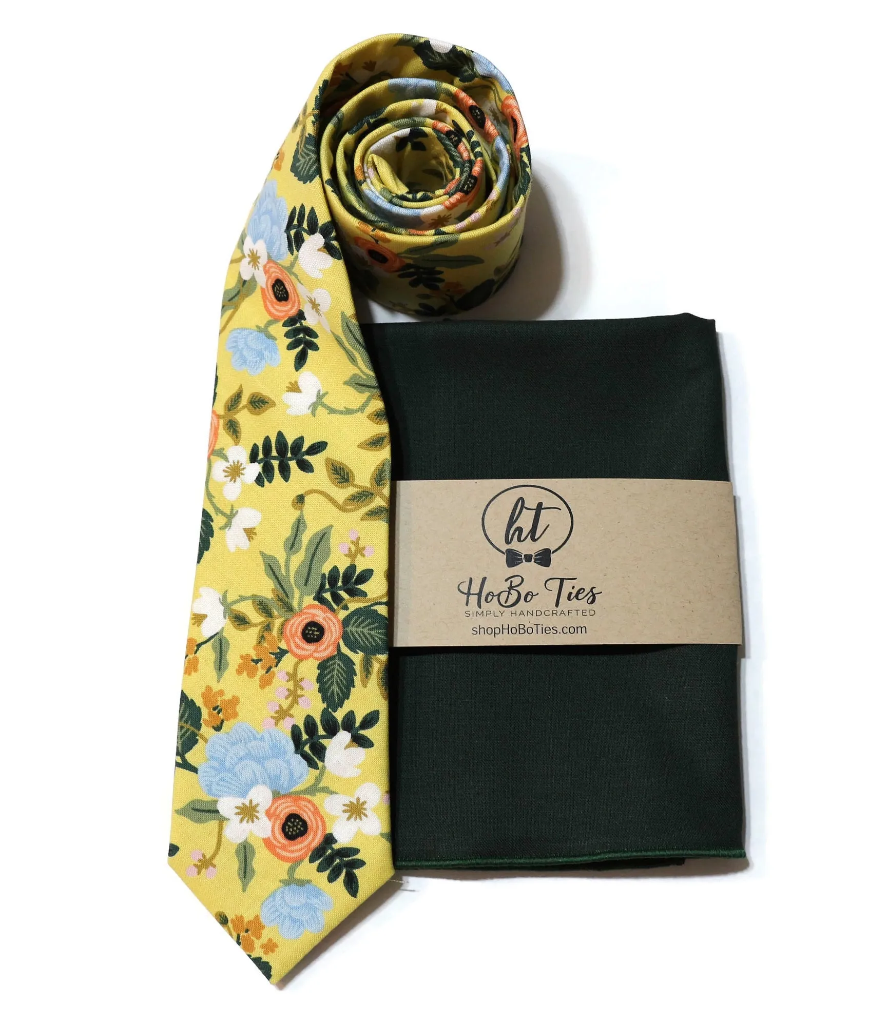 Yellow Birch Floral Necktie